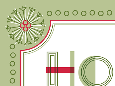 Holly Jolly Emily detail christmas emily geometric holiday holly jolly line shape type typography