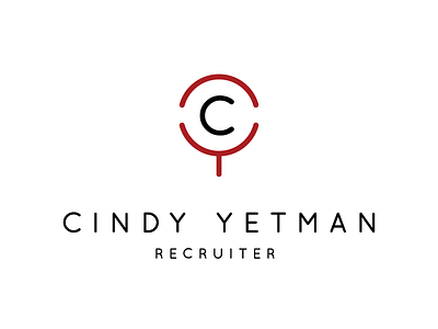 cy final brand executive logo magnifying glass recruiter recruiting red search tech