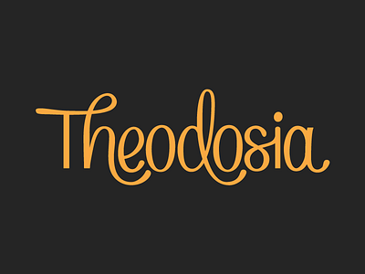 Theodosia hamilton hand lettered lettering letters script theodosia type typography vector