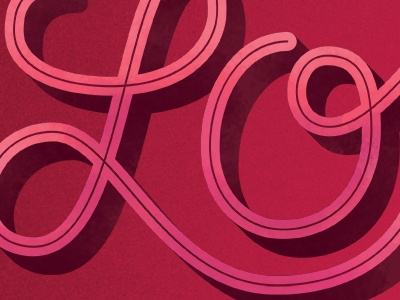 Valentine sneak peek handtype lettering pink script texture type typography valentine vector
