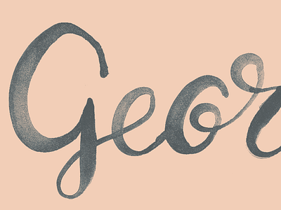 Georgia Peach calligraphy georgia handlettering lettering letterzine pink type typography