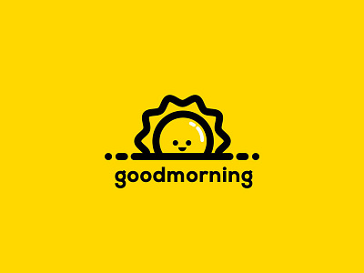 Goodmorning brand designer flat funny good graphic july minimal morning sun
