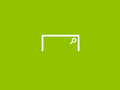 Soccer Search brand design flat football goal identity logo minimal search searching soccer