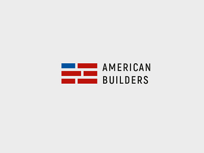 American Builders Dribbble american brand builders design flat graphic identity logo logodesign logos minimal modern