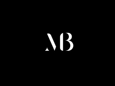 Logo Mb Dribble brand design dribbble flat graphic lettering logo minimal monogram