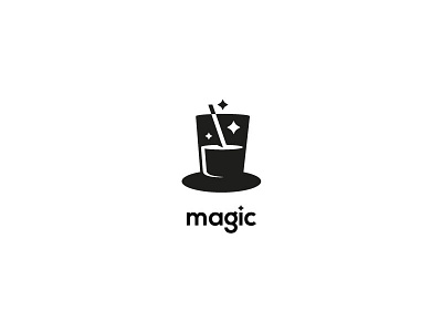 Magic-drink Logo brand design dribbble drinks flat graphic lettering logo magic minimal
