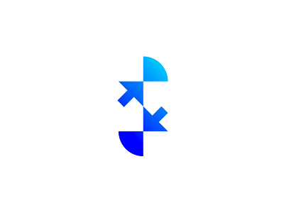 arrow + wifi brand brand and identity logo logo 3d logo app minimal minimal art minimal branding