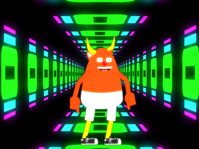 Disco Monster af aftereffects animation disco illustrator monster