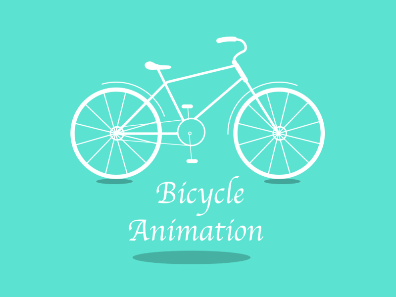 Bicycle Animation af aftereffects animation bicycle bike dynamic illustrator motion motiongraphic road