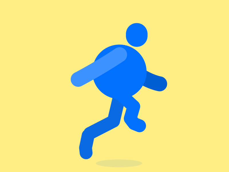 Running Man af aftereffects animation dynamic illustrator man motion motiongraphic run running