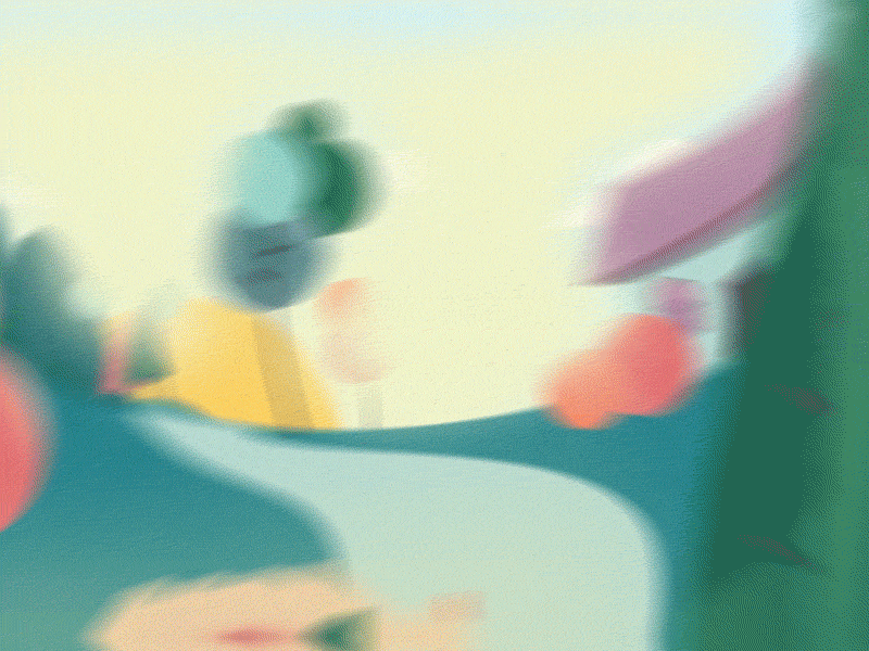 Landscape after effects sun sunset animación ilustración illustration tree motiondesigner flatmotion jhonbmlk animation