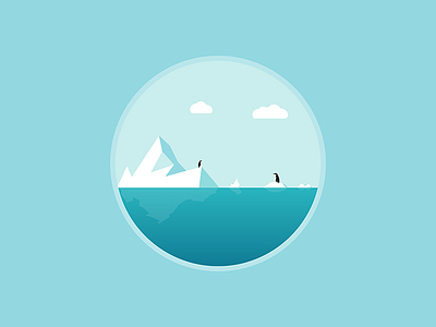 Global Warming environment day global warming iceberg illustration illustration a day illustrator penguins water
