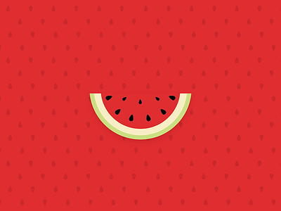 Watermelon fruit green illustration illustration a day illustrator minimal pattern red watermelon