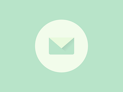 Mail basic green icon illustration illustration a day illustrator logo mail minimal simple