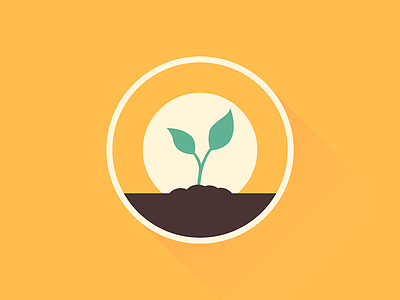 Sapling design icon illustration illustration a day illustrator minimal plant sapling simple tree