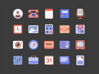 Icons 3 flat icon icon set icons