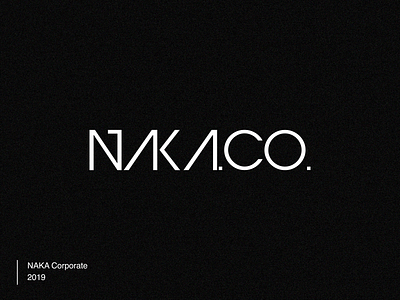 NAKA Corporate Logo blackandwhite brand identity branding branding design logo logo creation logo design logo maker logodesign logos logotype monogram monogram logo