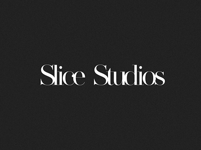 Slice Studios brand design brand identity branding branding agency logo logo mark logodesign logotype