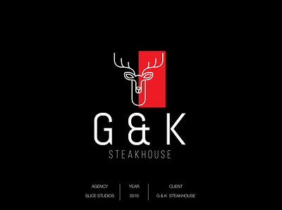 G & k STEAKHOUSE LOGO brand identity branding branding design logo logo concept logo creation logo creator logo maker logodesign logofont logotype typogaphy