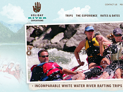 Holiday River 1 collage photo manipulation web design