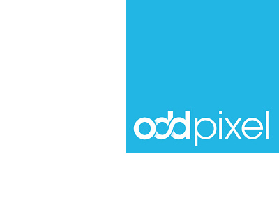 Odd Pixel - Logo blue design firm logo