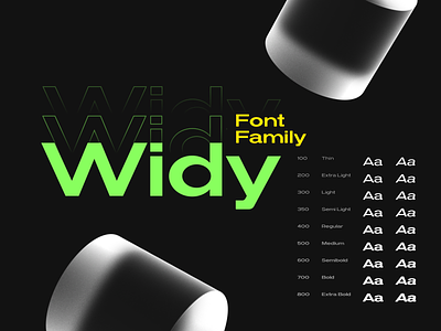 Widy Font Family action bold clear dynamic expanded futura geometric grotesque logos massive modern paragraph posters rounded solid straight stylish titles ui wide