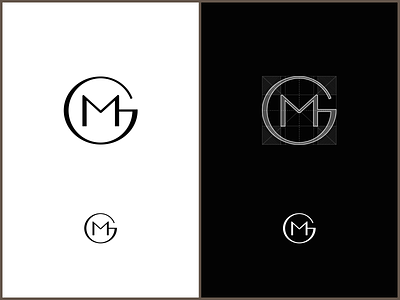 MG monogram for Magic Glow handmade candles branding design logo design monogram typography
