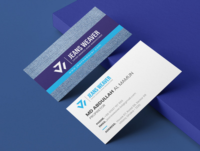 Business Card Design - Jeans Weaver business card graphic design