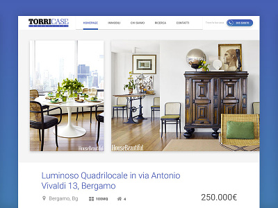 Torri Case - Real Estate Detail blocks design gradients minimal real estate ui ux web webapp website white