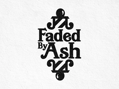 Faded By Ash Barbershop barber barber pole barbershop colorado fades fort collins logo