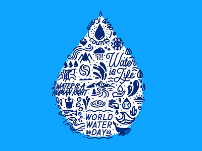 World Water Day climate change conservation droplet drought environment fish human right life ocean river snow sustainability water water crisis waterfall wave world water day