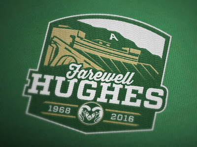 Farewell Hughes campaign colorado state farewell football hughes logo sports stadium
