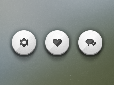 Push Buttons buttons freebies icons shadows social
