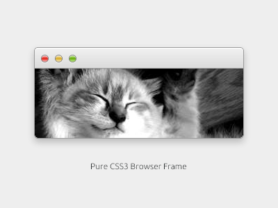 CSS3 Browser Frame browser code css3 download freebie resource