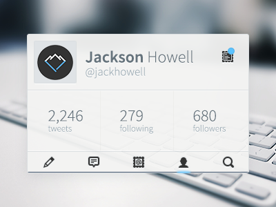 Twitter Interface batch card icons interface twitter ui
