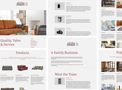 Sofas & More Website branding design web