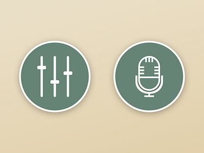 Music Studio Icons icons mic microphone mixer music