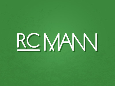 RC Mann [WIP] logo typography wip wordmark