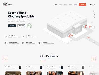 SK-Export.com design branding css design html illustration landing landing page logo ui ux