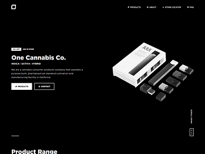 Store Locator for vape store app branding branding design cannabis css dark theme dark ui design flat html landing landing page typography ui ux vector web website