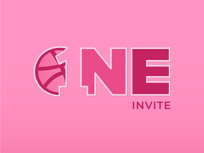 Dribbble Invite 1 buildup color colors concept connect connected connection dribbble dribbble ball dribbble invite giveaway giveaways invite number number 1 numbers one team teamwork