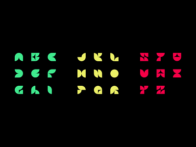 Alphabet Logo System abc abstract alphabet font letters logo logo system system typography uppercase