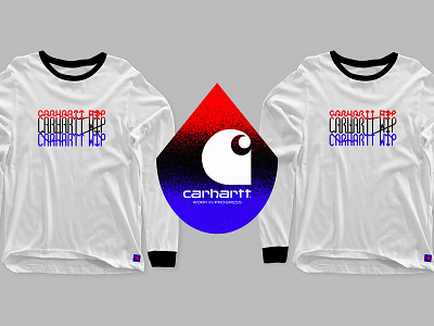 Carhartt Wip apparel apparel logo carhartt grain texture logo type design typogaphy