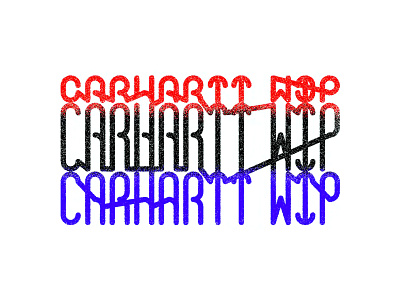 Carhartt Wip apparel apparel design apparel logo carhartt grain texture logo type design typography