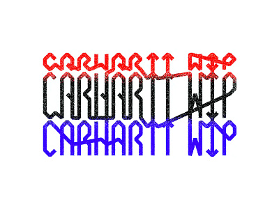 Carhartt Wip apparel apparel design apparel logo carhartt grain texture logo type design typogaphy