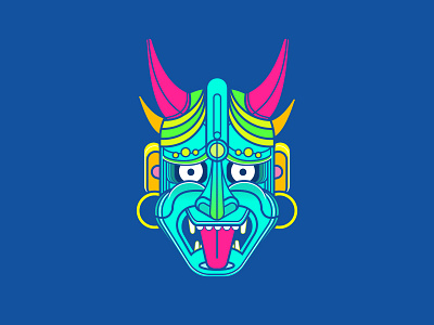 Oni asura design designspiration graphicdesign illustration japanese oni