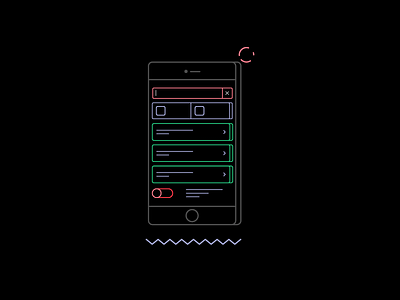 UI Wireframe Illustration