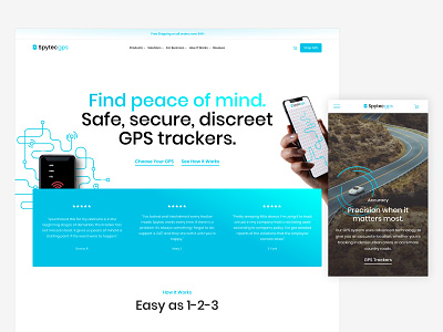 Spytec GPS branding design ecommerce flat design homepage minimal shopify shopify plus shopify theme typography ui ux