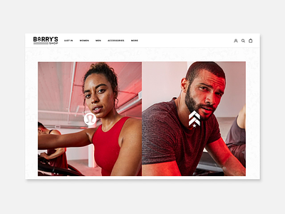 Barry's Bootcamp x Lululemon Landing Page animation animation 2d announcement branding fitness interaction landing page minimal mockup typography ui ux