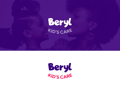 Beryl Kid's care Branding branding children identity design kids logo logodesign minimal typeface typo logo